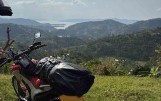 Ausblick in Afrika bei der Motorradtour
