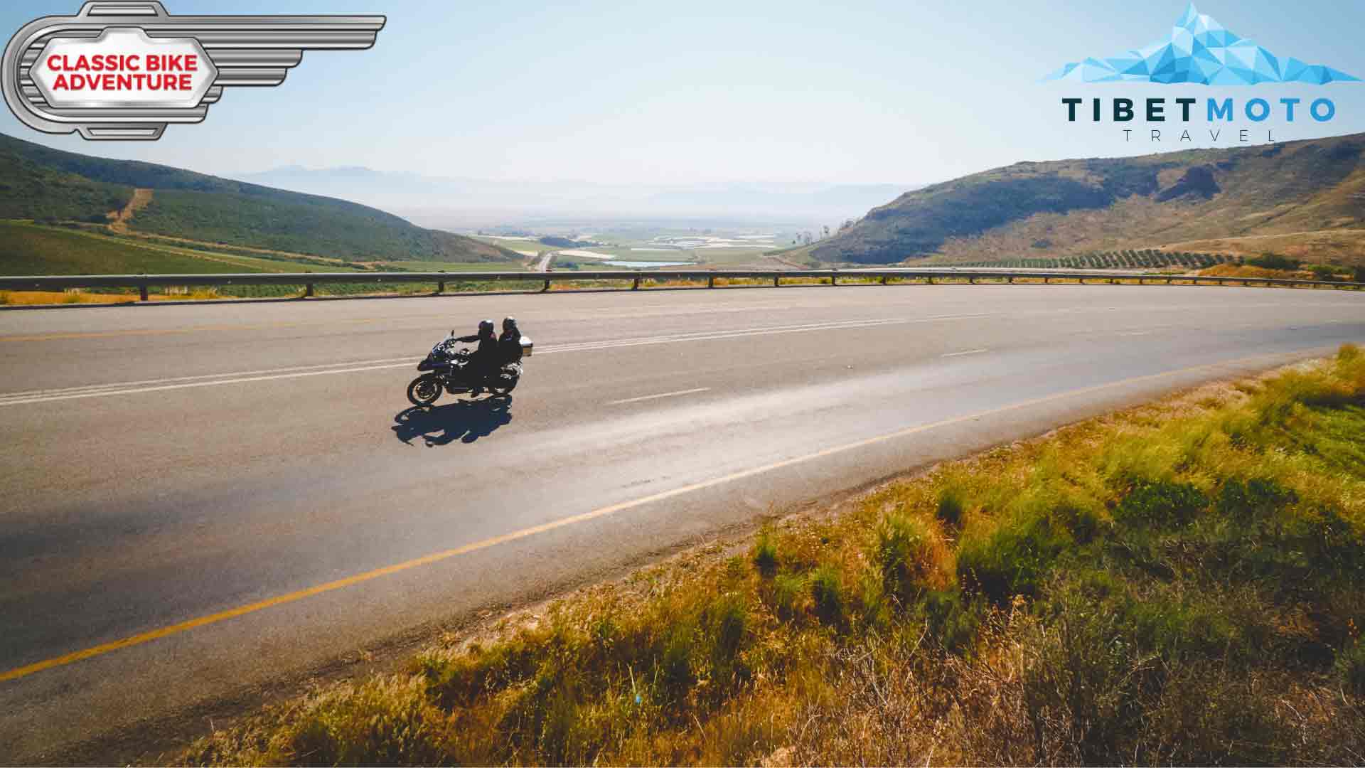 Motorradfahrer in Afrika